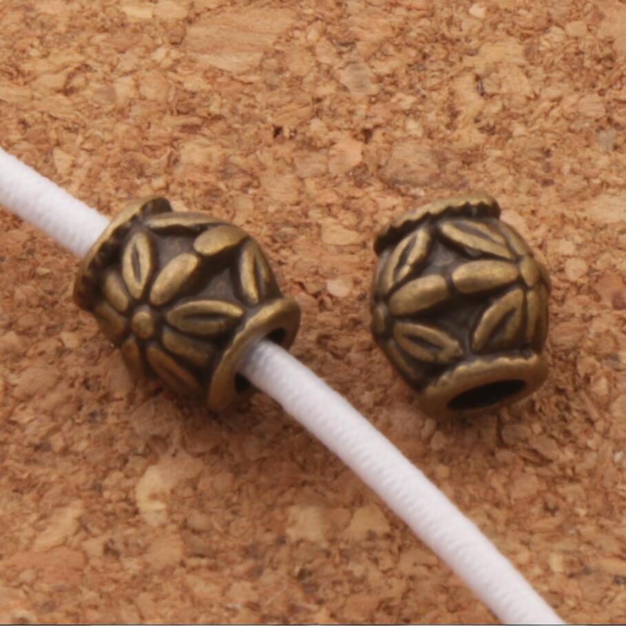 aisy Bail Style Tube Beads 6.5x6mm 300PCS tibetan Bronze Spacers Jewelry Findings L520